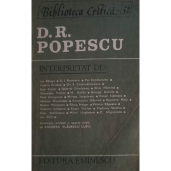 D.R. POPESCU INTERPRETAT DE