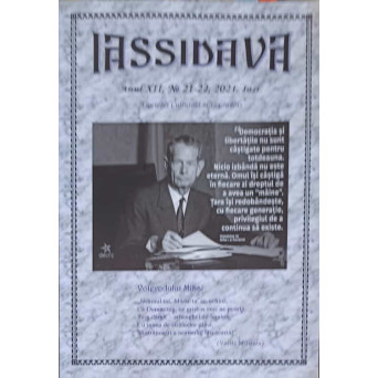 IASSIDAVA - REVISTA CULTURALA ANUL XII, NR. 21-22, 2021