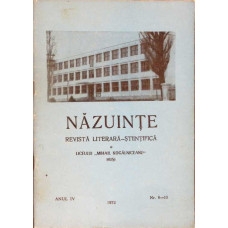 NAZUINTE, REVISTA LITERARA-STIINTIFICA A LICEULUI "MIHAIL KOGALNICEANU" HUSI