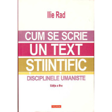 CUM SE SCRIE UN TEXT STIINTIFIC