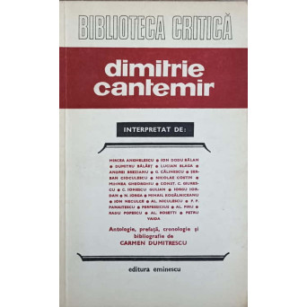 DIMITRIE CANTEMIR INTERPRETAT