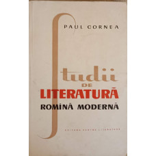 STUDII DE LITERATURA ROMANA MODERNA
