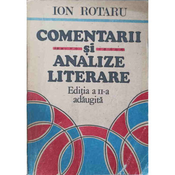 COMENTARII SI ANALIZE LITERARE