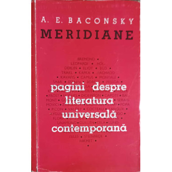 MERIDIANE PAGINI DESPRE LITERATURA UNIVERSALA CONTEMPORANA