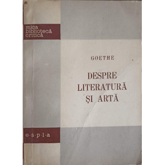 DESPRE LITERATURA SI ARTA