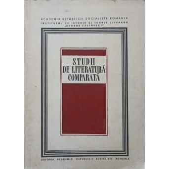 STUDII DE LITERATURA COMPARATA