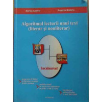 ALGORITMUL LECTURII UNUI TEXT (LITERAR SI NONLITERAR) ALGORITMUL LECTURII UNUI TEXT (LITERAR SI NONLITERAR)