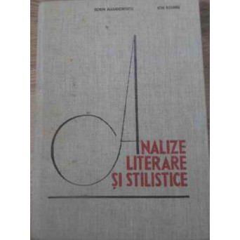 ANALIZE LITERARE SI STILISTICE