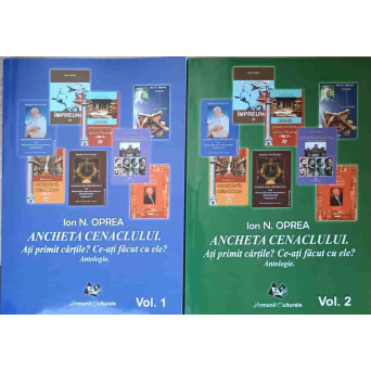 ANCHETA CENACLULUI. ATI PRIMIT CARILE? CE-ATI FACUT CU ELE? VOL.1-2