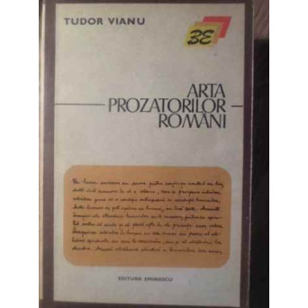 ARTA PROZATORILOR ROMANI