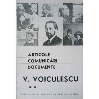 ARTICOLE, COMUNICARI, DOCUMENTE. V. VOICULESCU 2