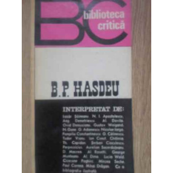 B.P. HASDEU INTERPRETAT
