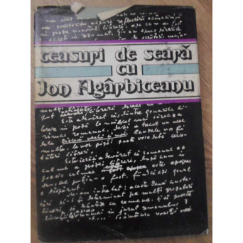 CEASURI DE SEARA CU ION AGARBICEANU