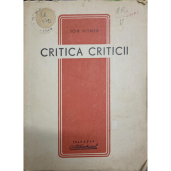 CRITICA CRITICII