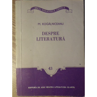 DESPRE LITERATURA