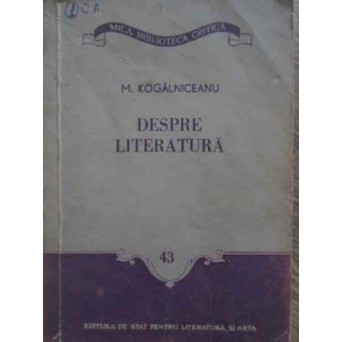 DESPRE LITERATURA