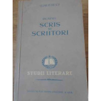 DESPRE SCRIS SI SCRIITORI. ESEURI DESPRE SCRIS SI SCRIITORI. ESEURI