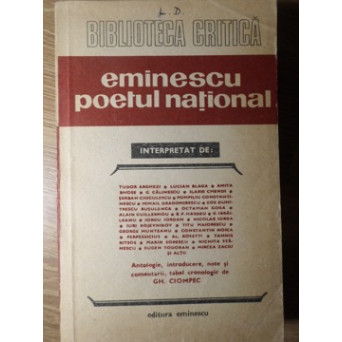 EMINESCU POETUL NATIONAL