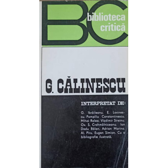 G. CALINESCU INTERPRETAT