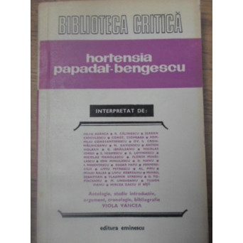 HORTENSIA PAPADAT-BENGESCU INTERPRETATA