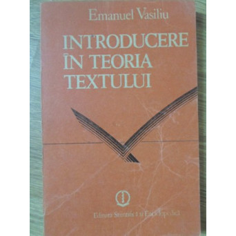INTRODUCERE IN TEORIA TEXTULUI