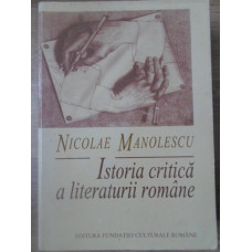 ISTORIA CRITICA A LITERATURII ROMANE