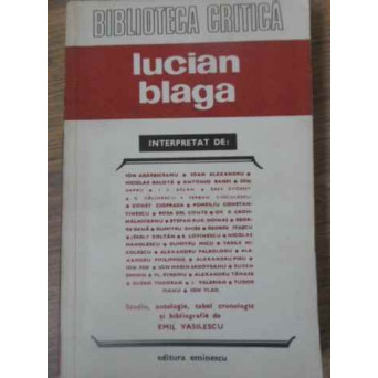 LUCIAN BLAGA INTERPRETAT