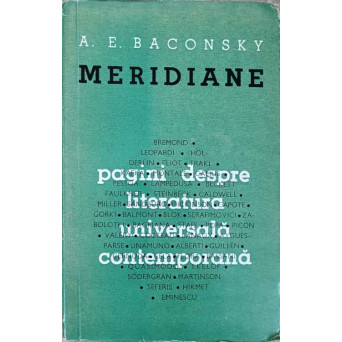 MERIDIANE PAGINI ALESE DESPRE LITERATURA UNIVERSALA CONTEMPORANA