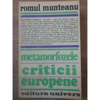 METAMORFOZELE CRITICII EUROPENE