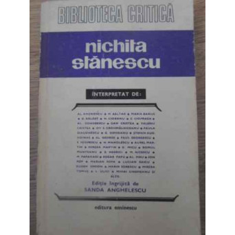 NICHITA STANESCU INTERPRETAT