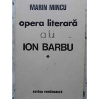 OPERA LITERARA A LUI ION BARBU OPERA LITERARA A LUI ION BARBU