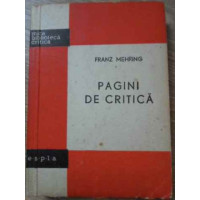PAGINI DE CRITICA PAGINI DE CRITICA