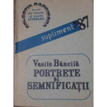 PORTRETE SI SEMNIFICATII