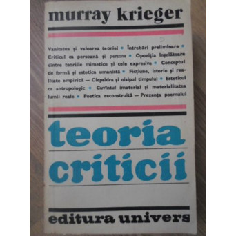 TEORIA CRITICII