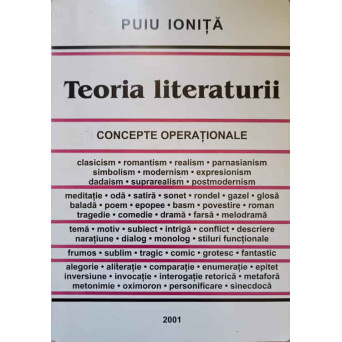 TEORIA LITERATURII. CONCEPTE OPERATIONALE