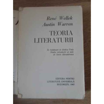 TEORIA LITERATURII (COPERTI RUPTE, INTERIOR OK)