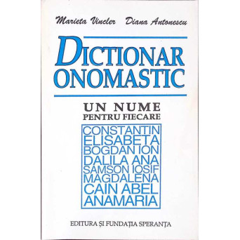 DICTIONAR ONOMASTIC