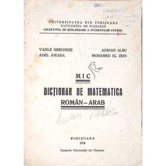 MIC DICTIONAR DE MATEMATICA ROMAN-ARAB