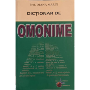 DICTIONAR DE OMONIME