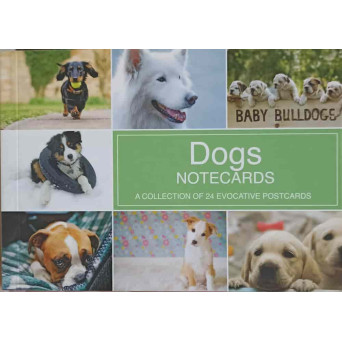 DOGS NOTECARDS. A COLLECTION OF 24 EVOCATIVE POSTCARDS