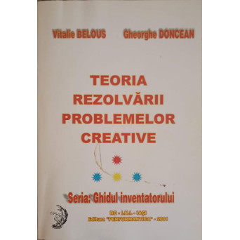 TEORIA REZOLVARII. PROBLEMELOR CREATIVE