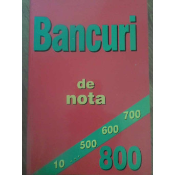 BANCURI DE NOTA 800