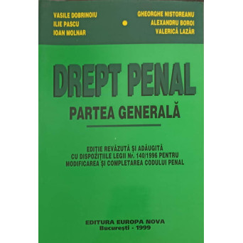 DREPT PENAL. PARTEA GENERALA