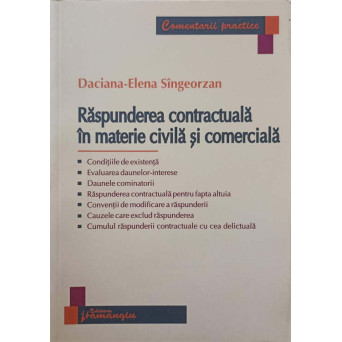 RASPUNDEREA CONTRACTUALA IN MATERIE CIVILA SI COMERCIALA