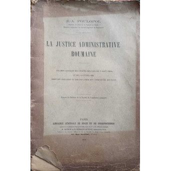 LA JUSTICE ADMINISTRATIVE ROUMAINE