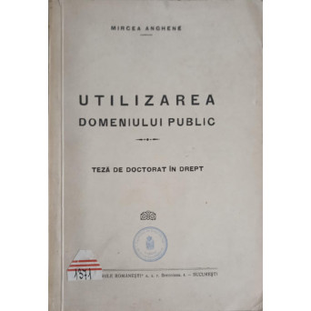 UTILIZAREA DOMENIULUI PUBLIC. TEZA DE DOCTORAT IN DREPT