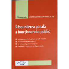 RASPUNDEREA PENALA A FUNCTIONARULUI PUBLIC