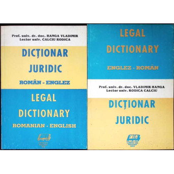DICTIONAR JURIDIC ROMAN-ENGLEZ, ENGLEZ-ROMAN