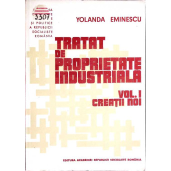 TRATAT DE PROPRIETATE INDUSTRIALA VOL.1 CREATII NOI