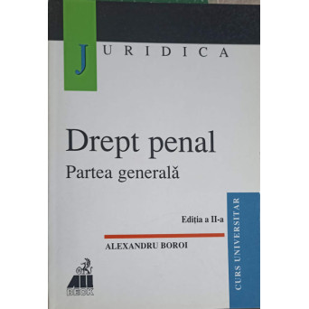 DREPT PENAL, PARTEA GENERALA